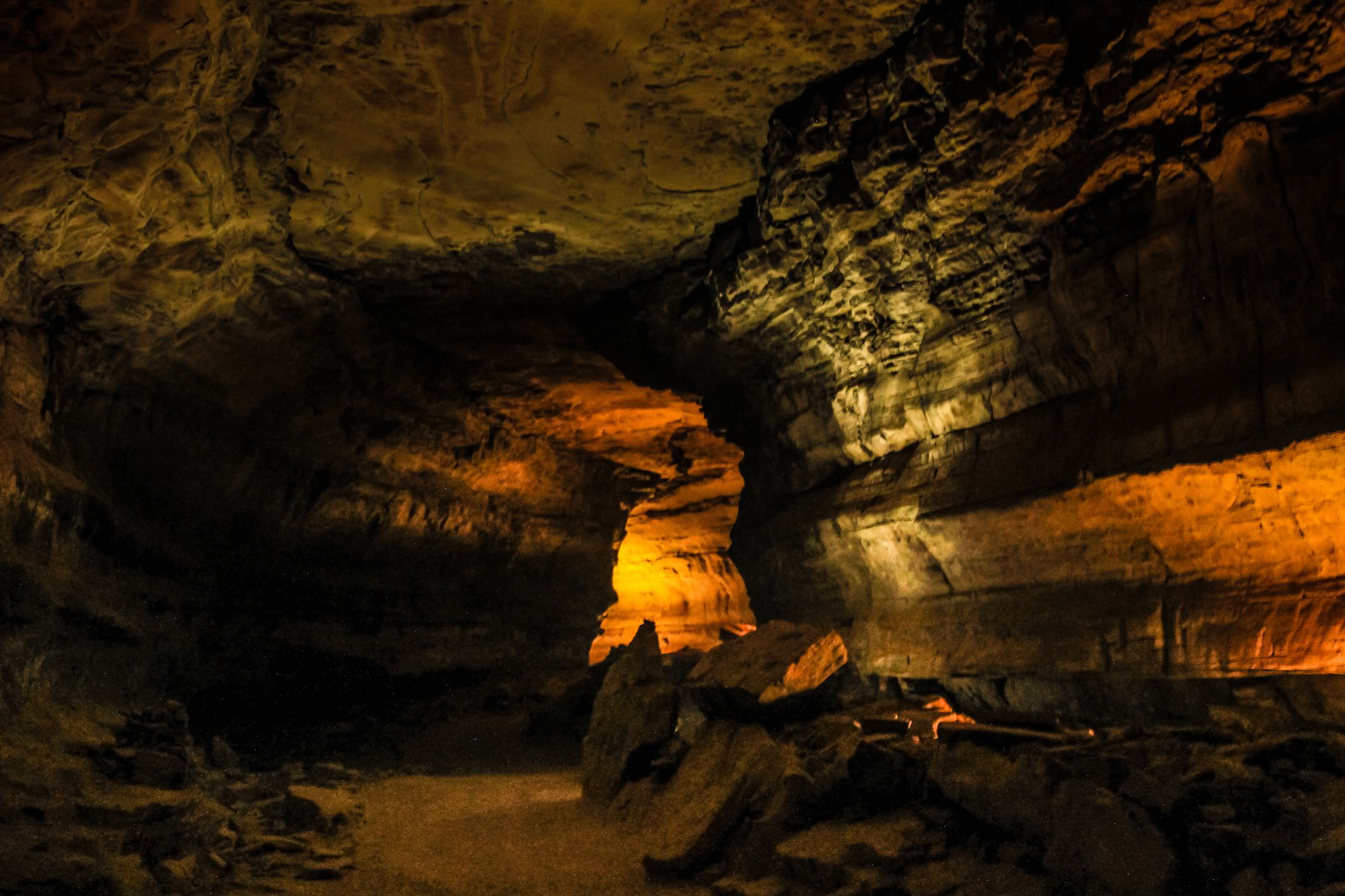 Passage within Mammoth Caves National Park
