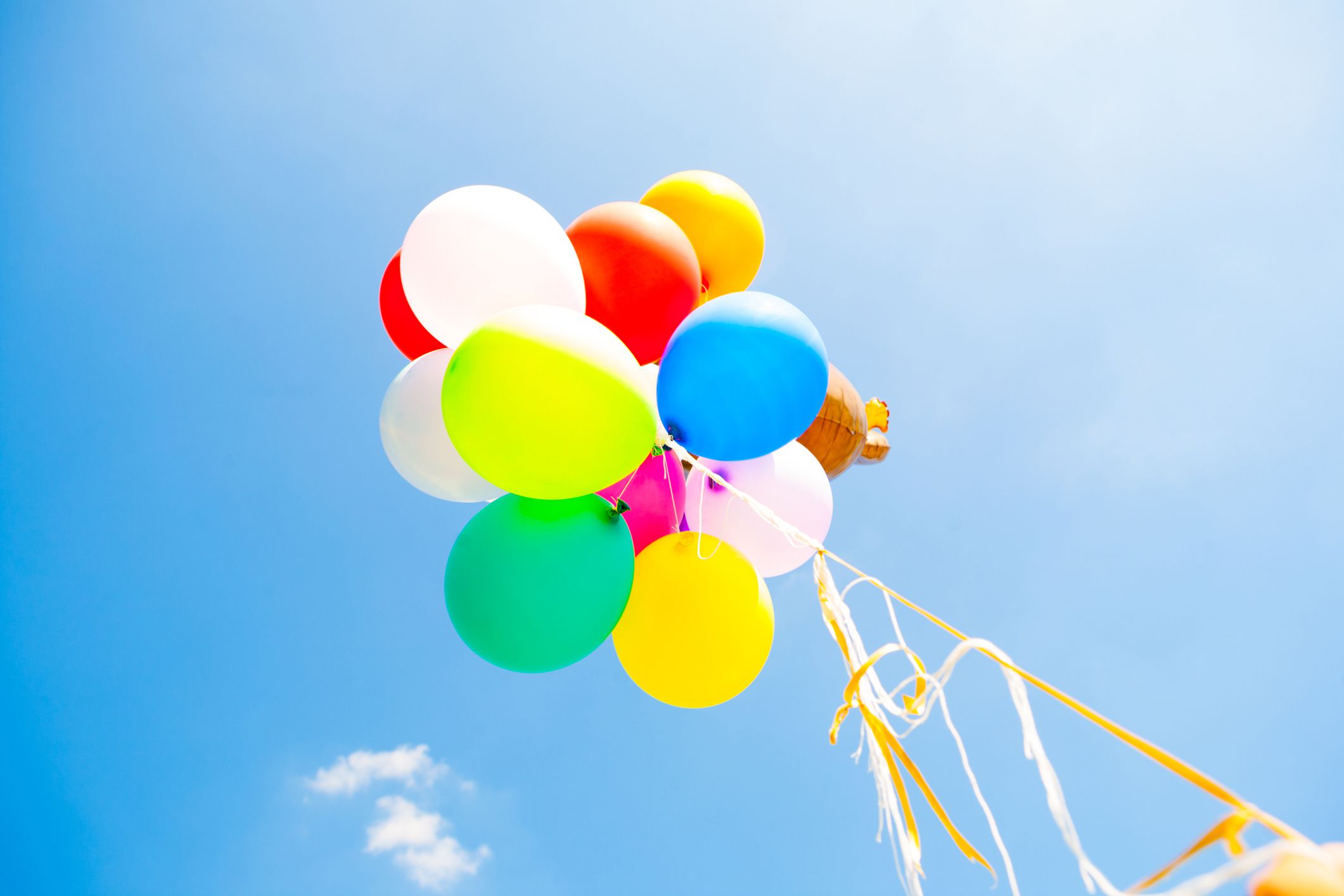 balloons in sky