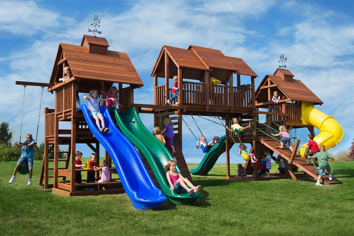 Kids Creations Adventure Mountain Redwood Playset