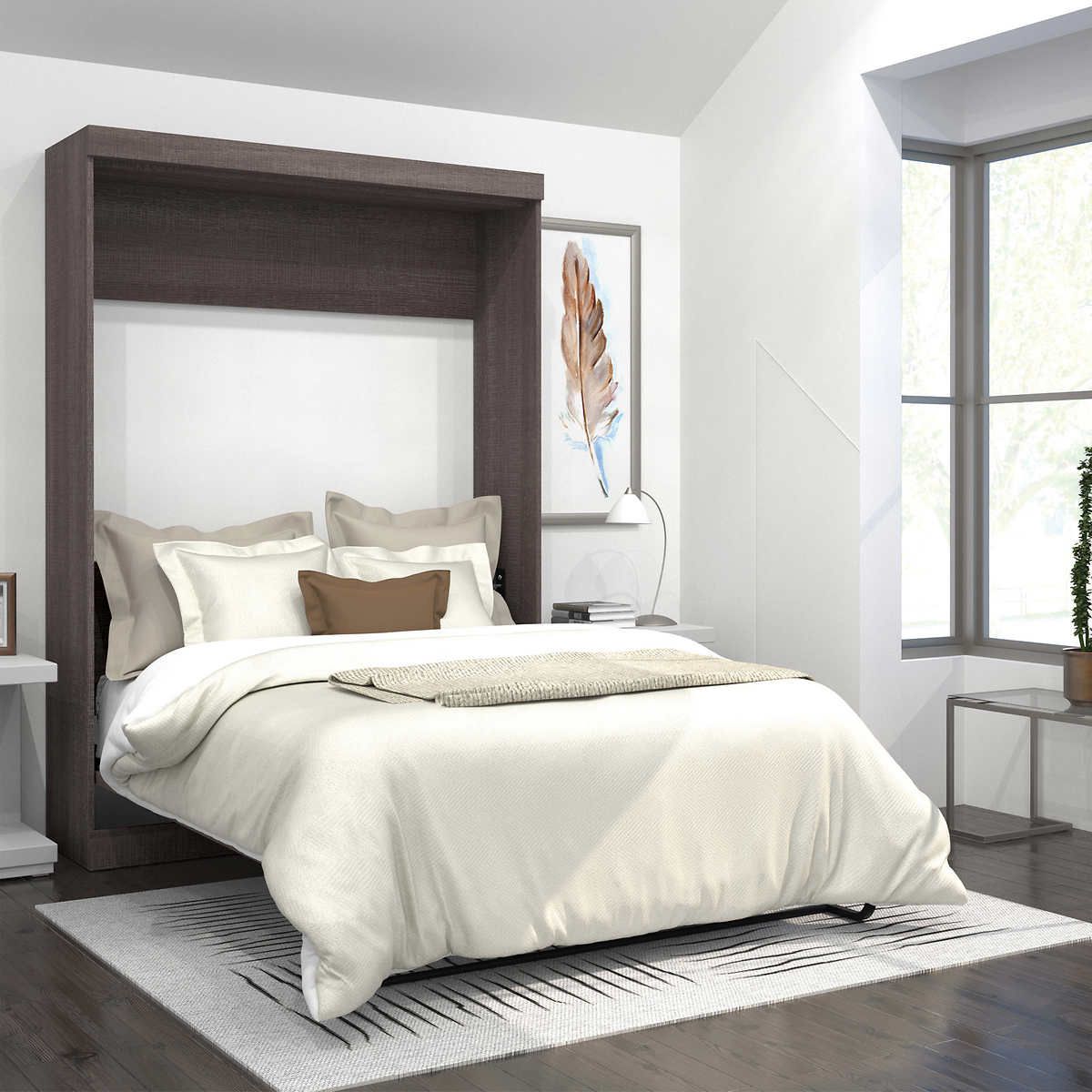 Baton Rouge Full Wall Bed Grey