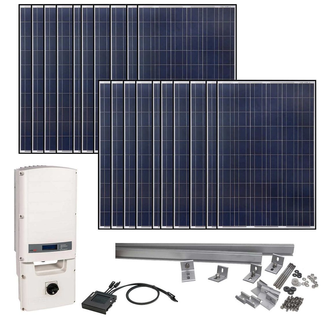 Grape Solar 5830 Watt Grid-Tied Solar Kit