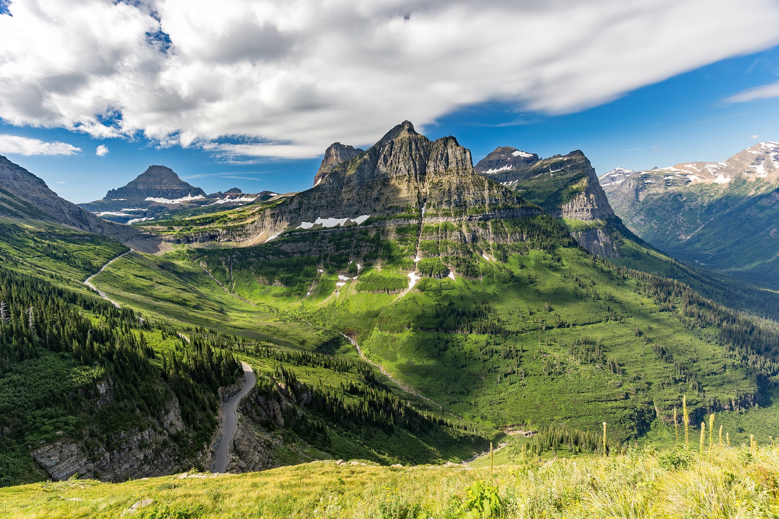 Highline Trail in Glacier National Park, Montana