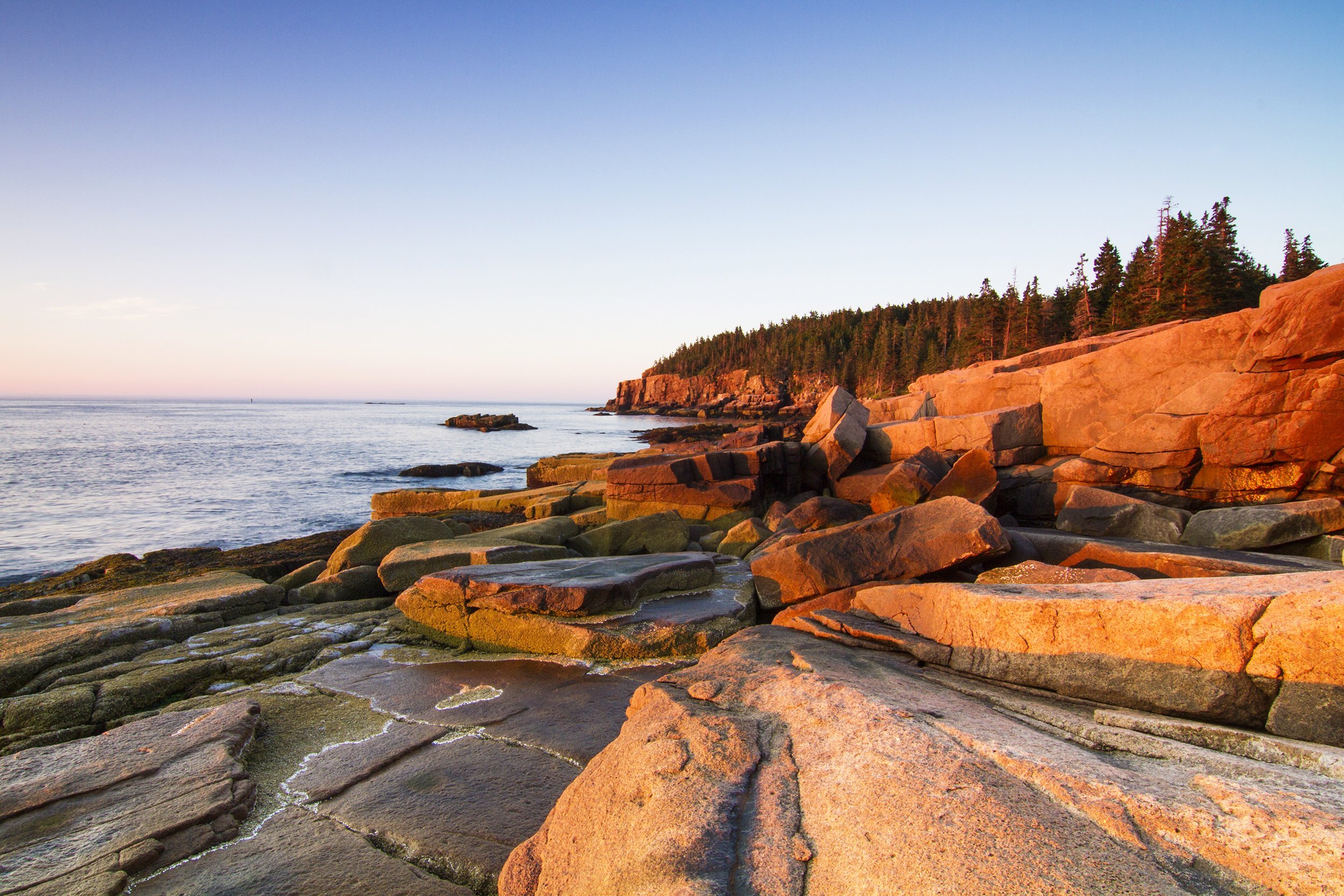 Park Loop Road In Acadia National Park in Maine