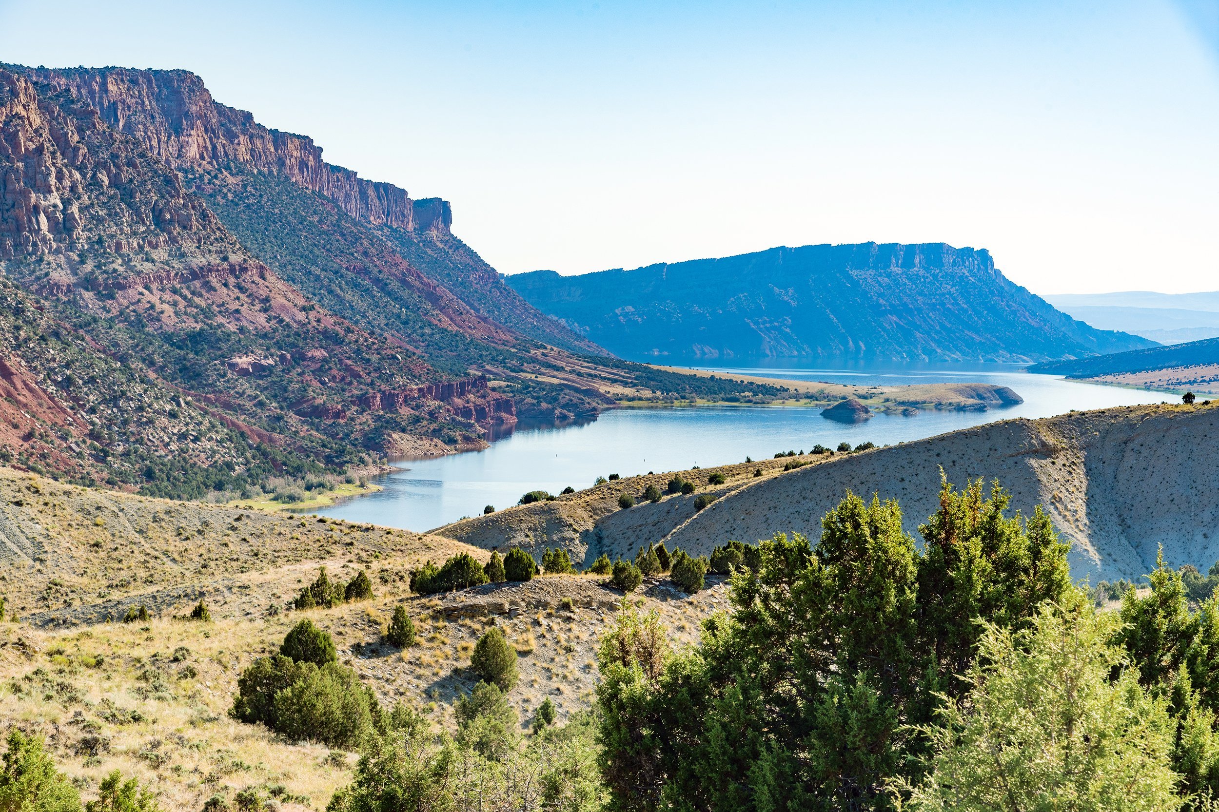 Flaming Gorge National Recreation Area on the Dinosaur Diamond Scenic Byway in Utah
