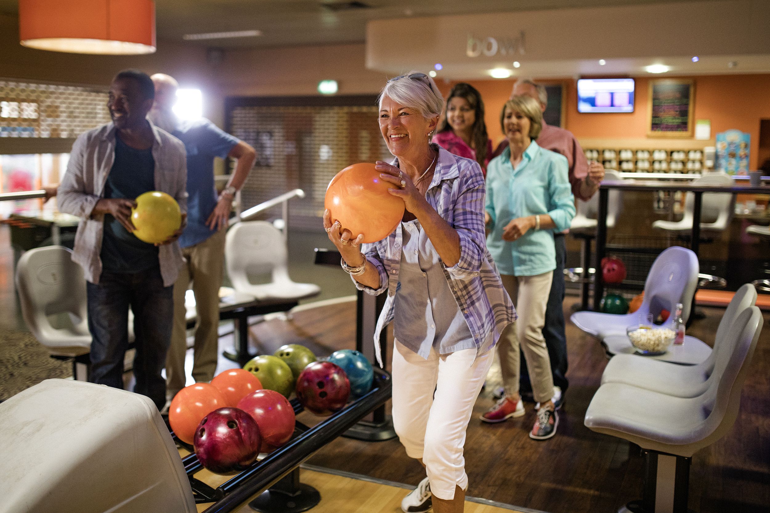 Seniors bowling