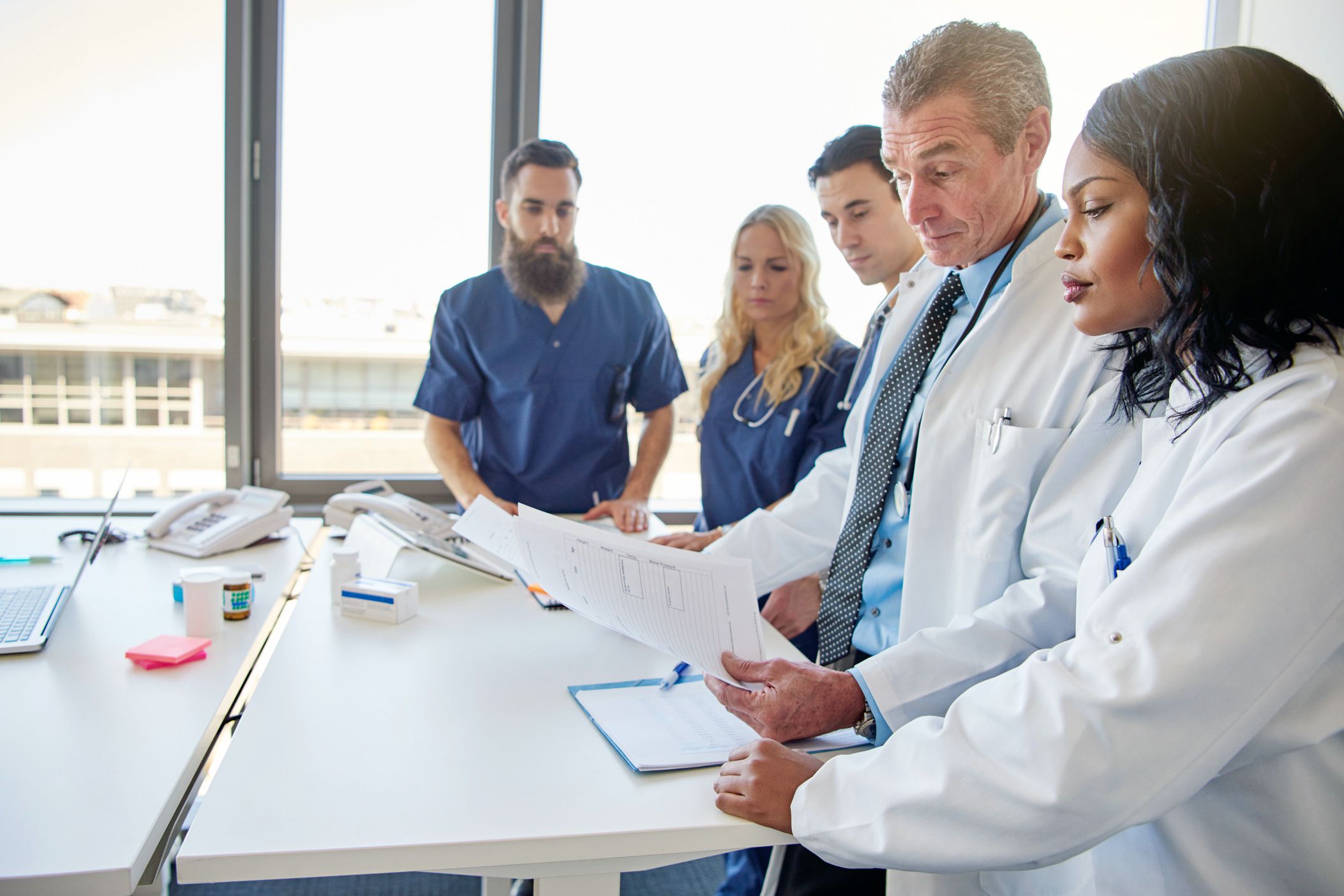 doctors at teaching hospital