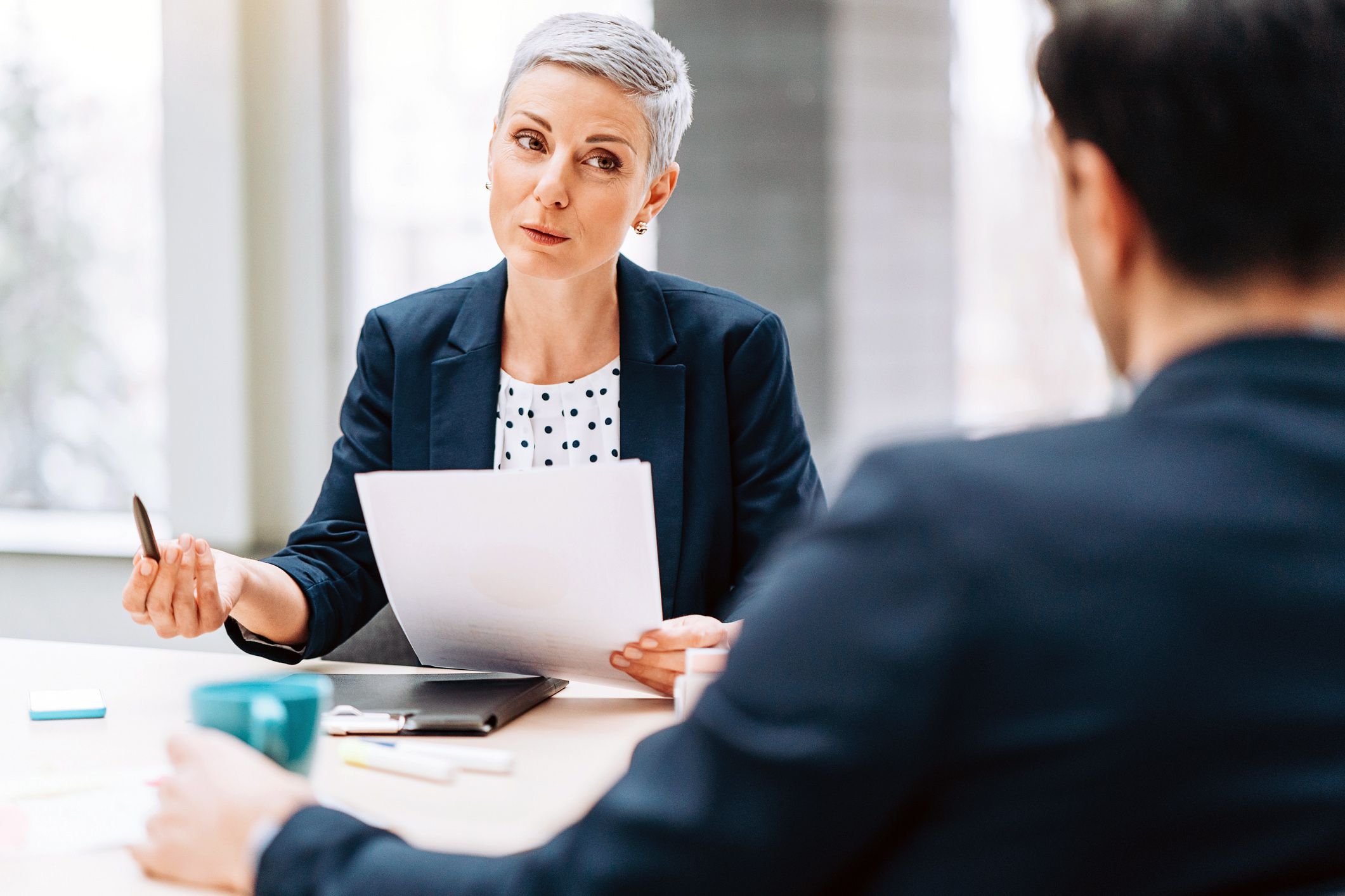 HR director talking to employee