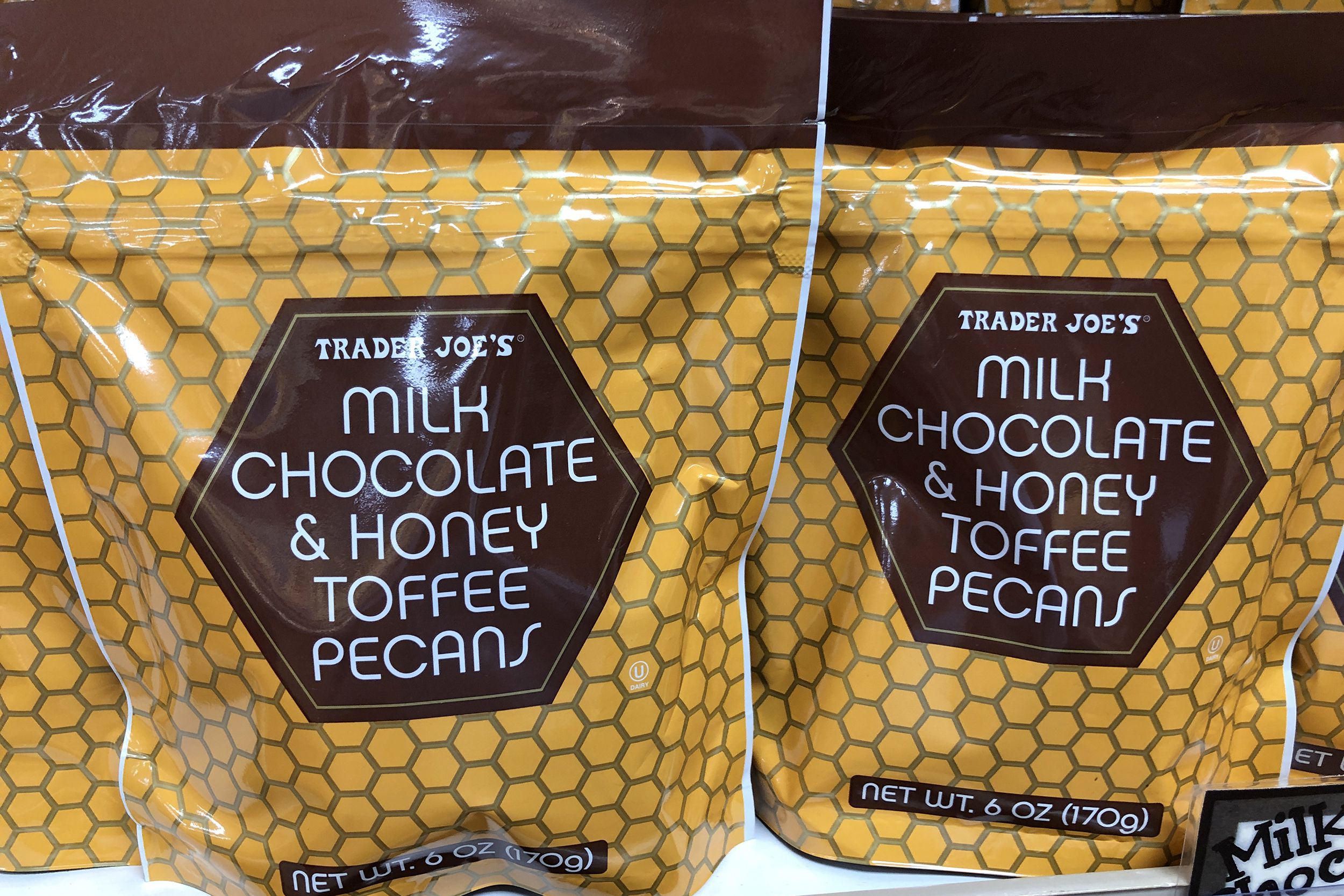 Milk Chocolate and Honey Toffee Pecans