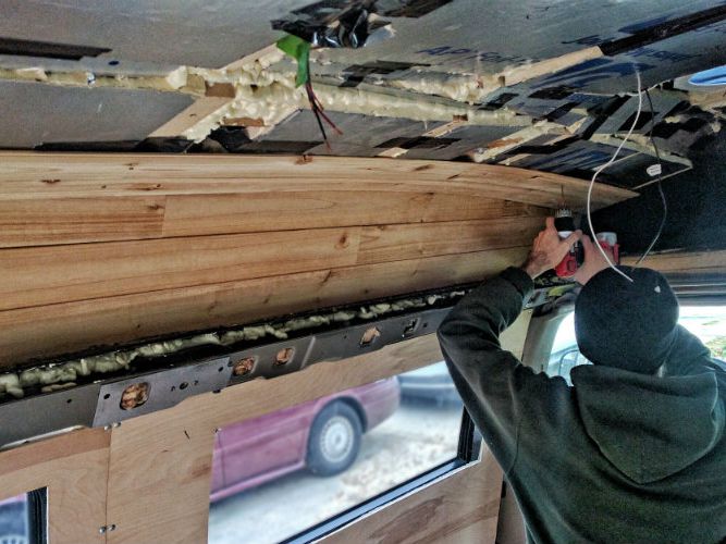 INSTALL CEILING PANELS SECURELY