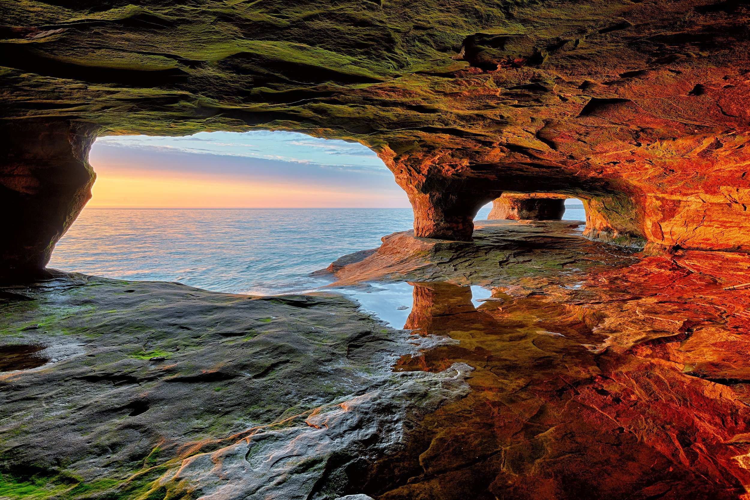 sea caves of Apostle Island, Wisconsin