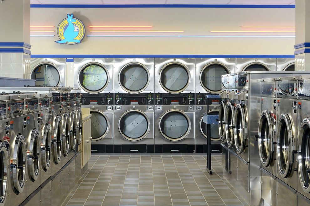 Blue Kangaroo Coin Laundry, Elgin, Illinois