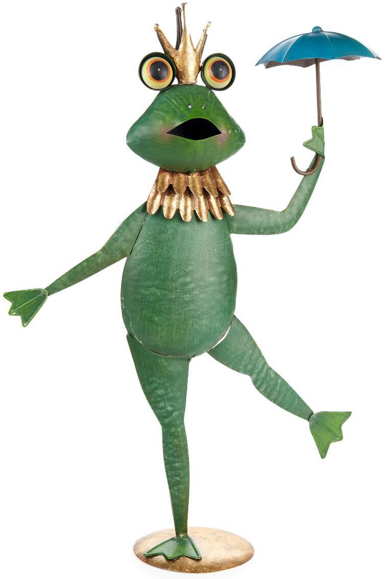 29-inch king frog statue with umbrella