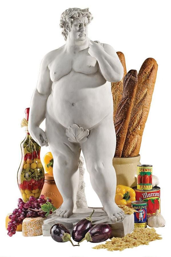 super-sized david garden sculpture