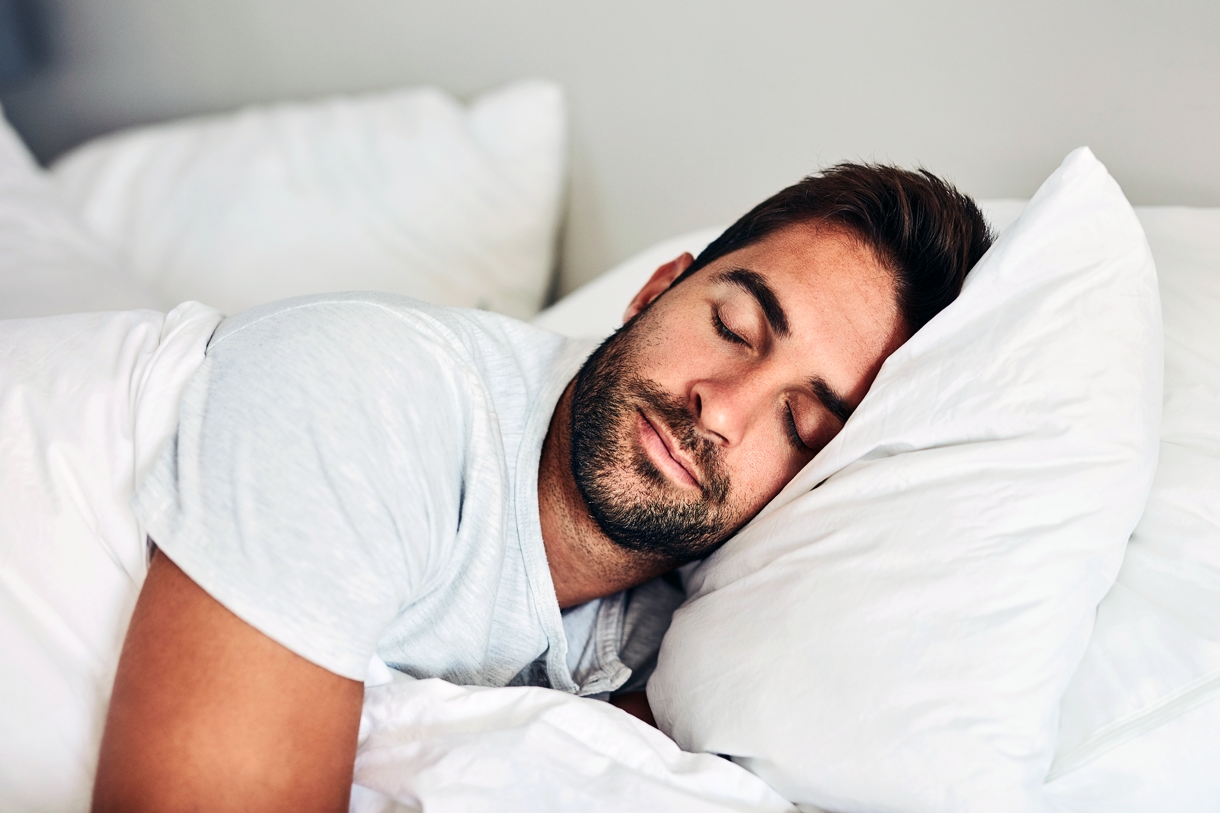 Man sleeping peacefully