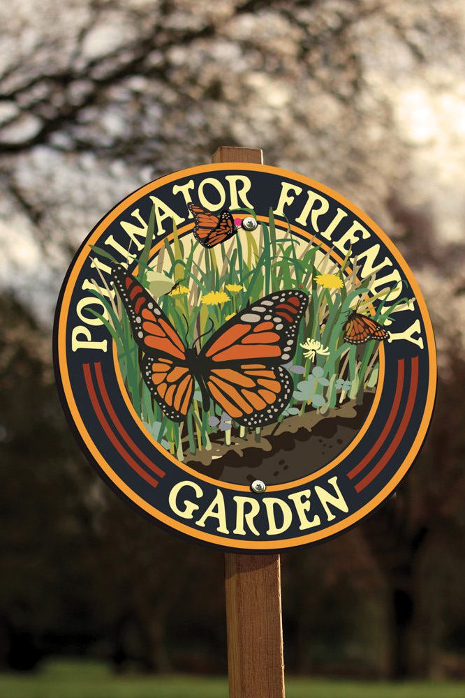 pollinator friendly sign