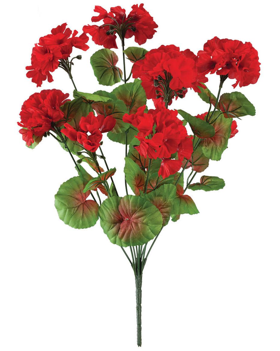 all-weather red geranium bush by oakridge outdoor