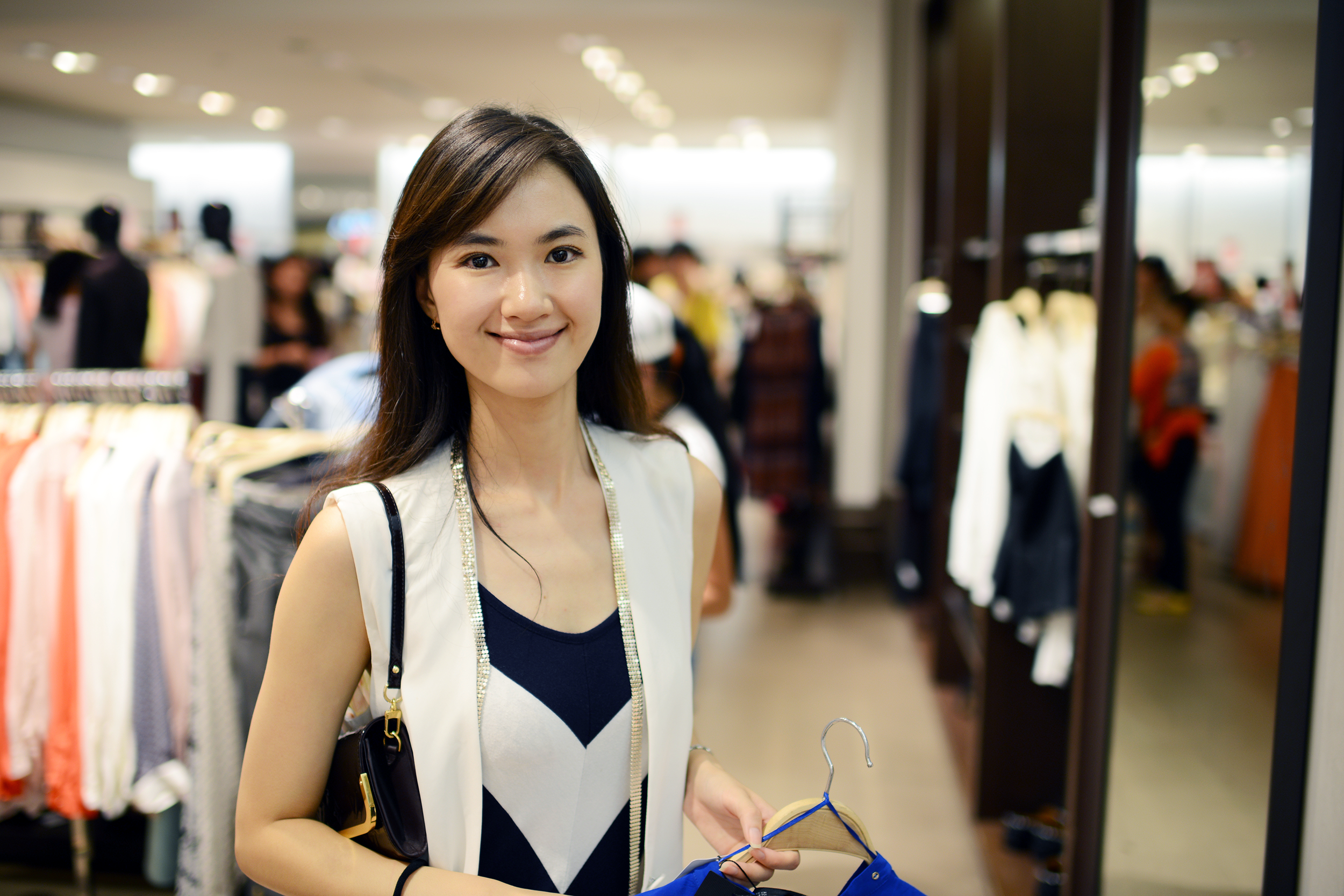 Woman shopping in a store
