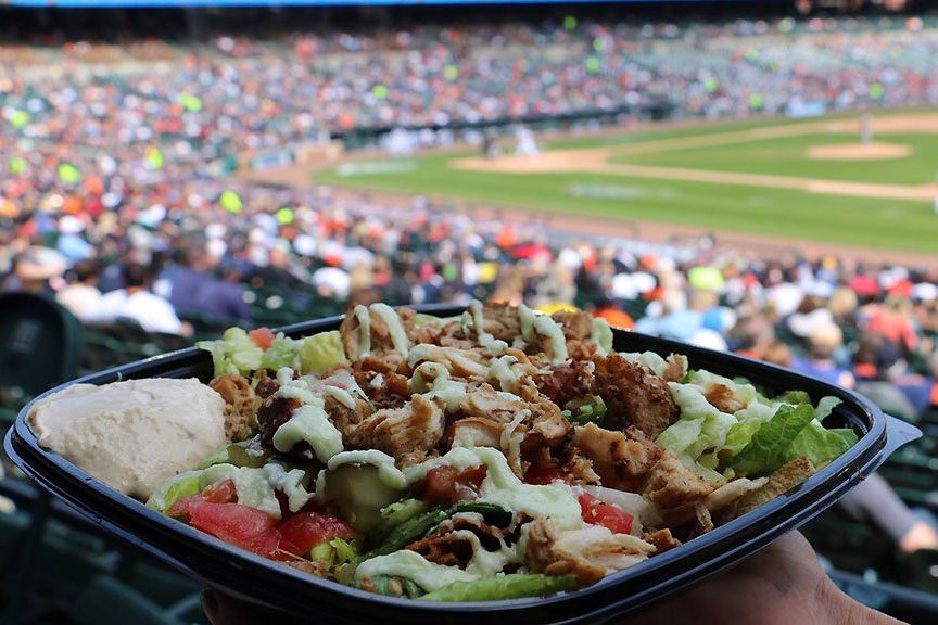 Chicken Shawarma Nachos, Comerica Park, Detroit