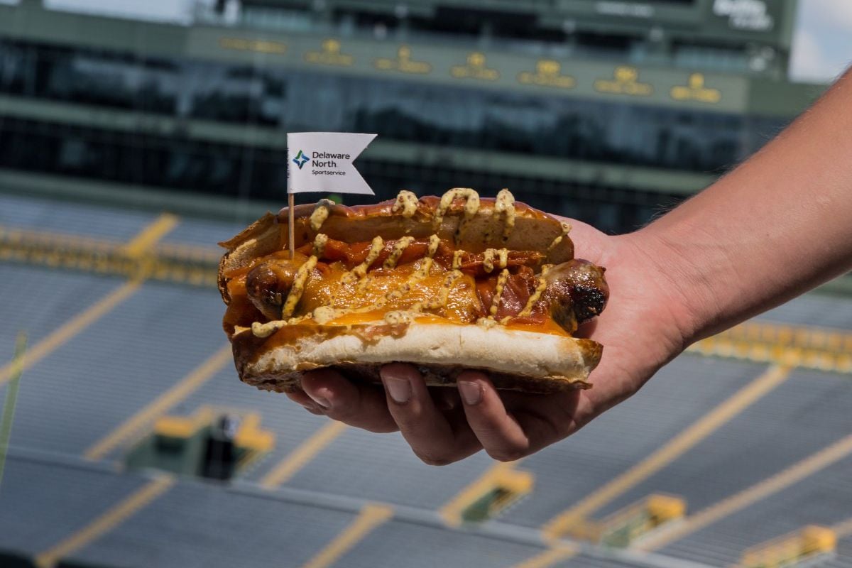 Brat in a Blanket, Lambeau Field, Green Bay, Wisconsin
