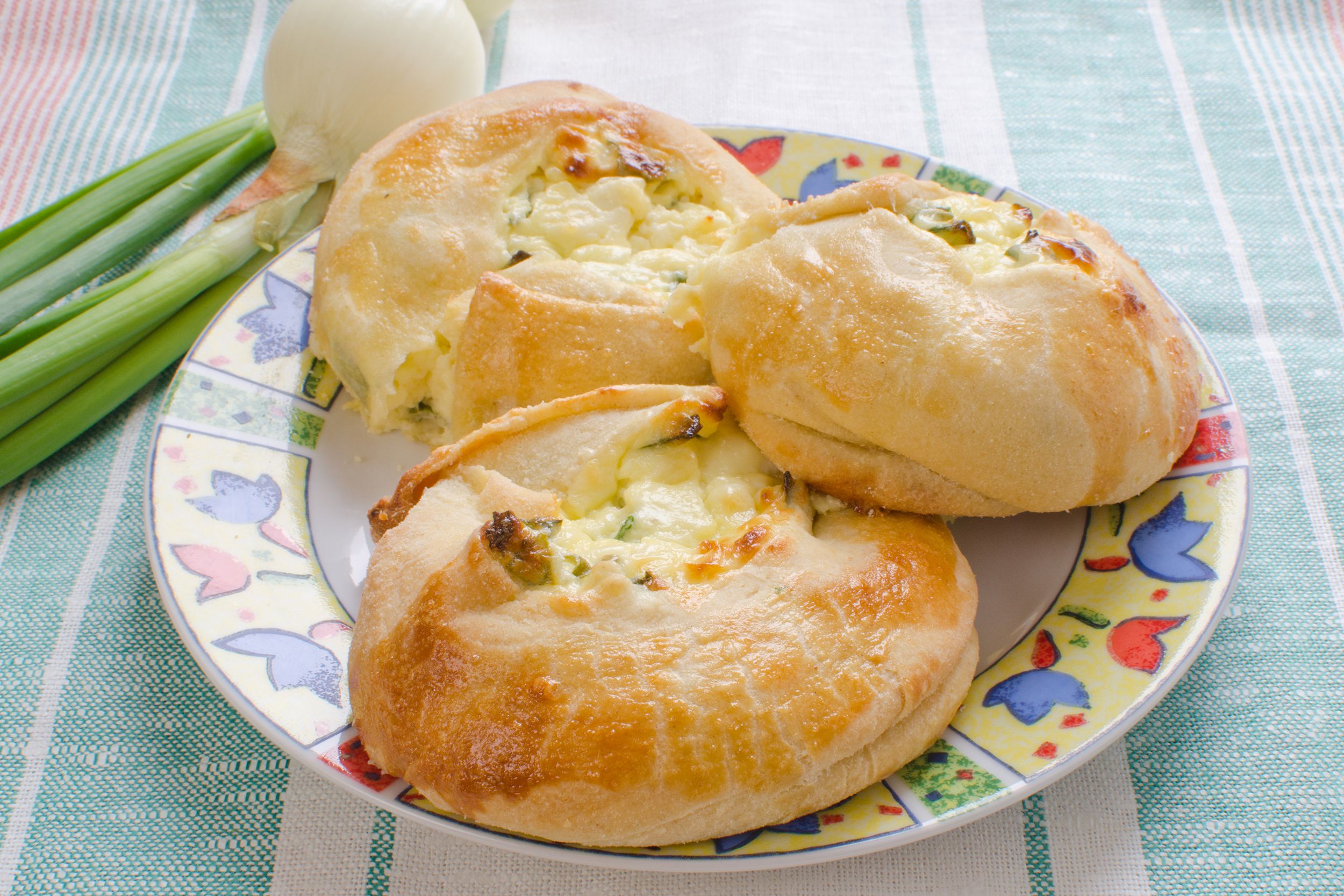 knishes with cheese and scallions