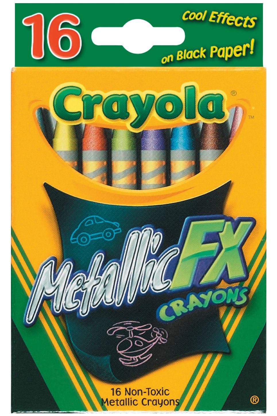 6-pack of Crayola Metallic FX Crayons