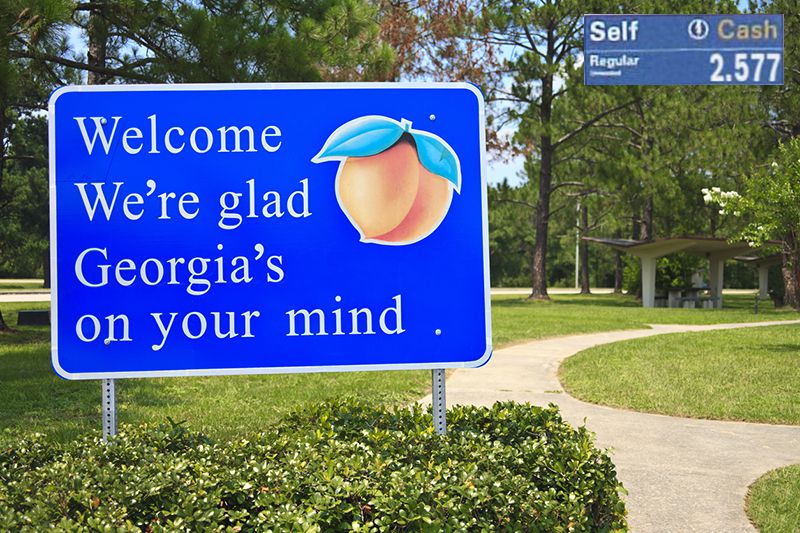Welcome to Georgia sign