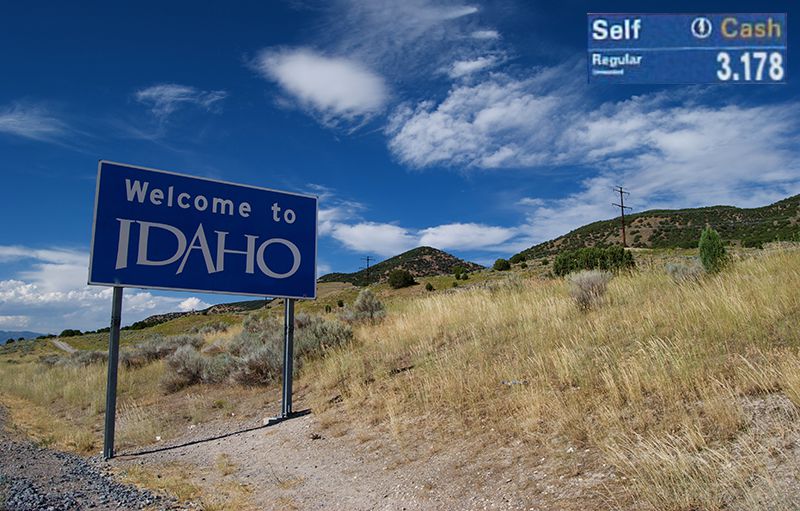 Welcome to Idaho sign