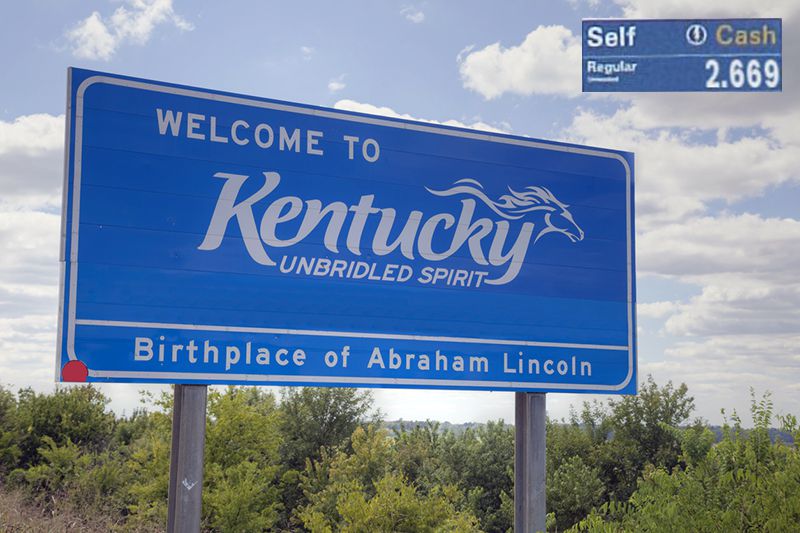 Welcome to Kentucky sign