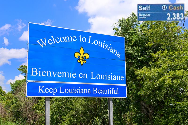 Welcome to Louisiana sign