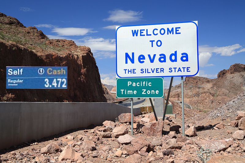 Welcome to Nevada sign