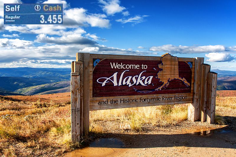 Welcome to Alaska sign