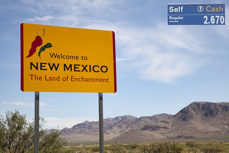 Welcome to New Mexico sign