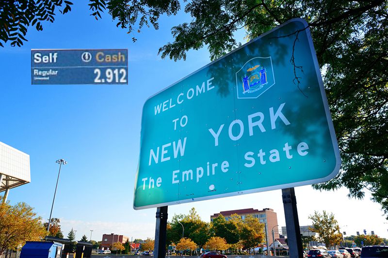 Welcome to New York sign