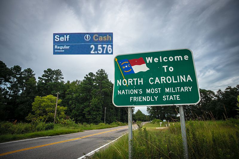 Welcome to North Carolina sign