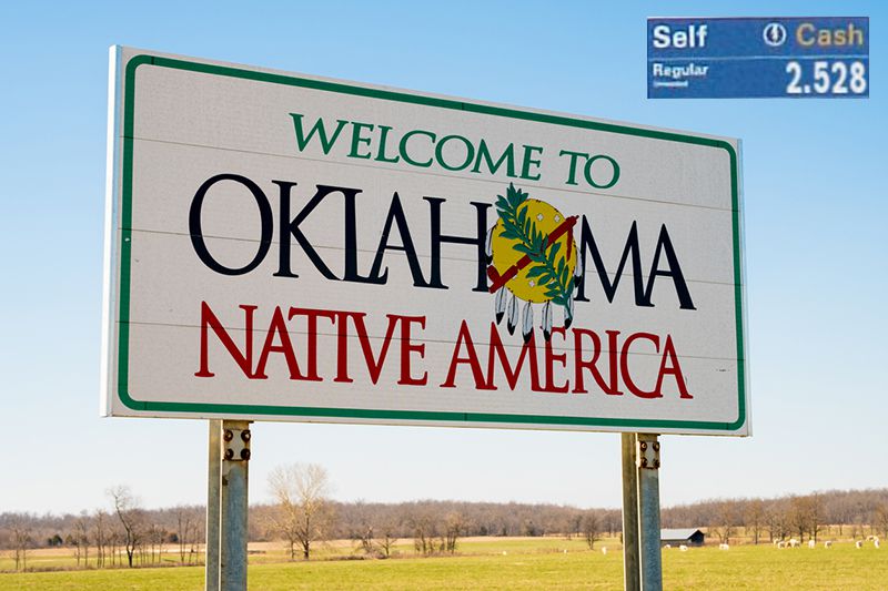 Welcome to Oklahoma sign