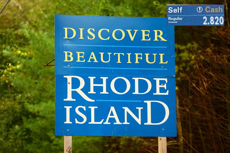 Welcome to Rhode Island sign