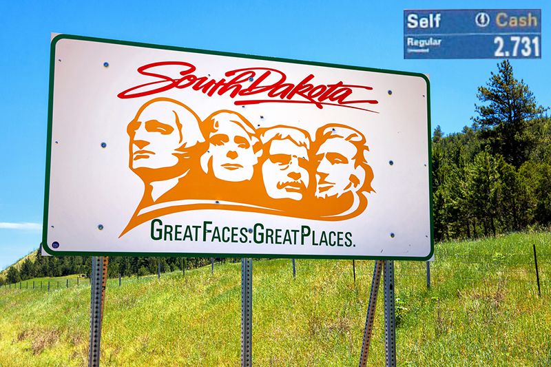 Welcome to South Dakota sign