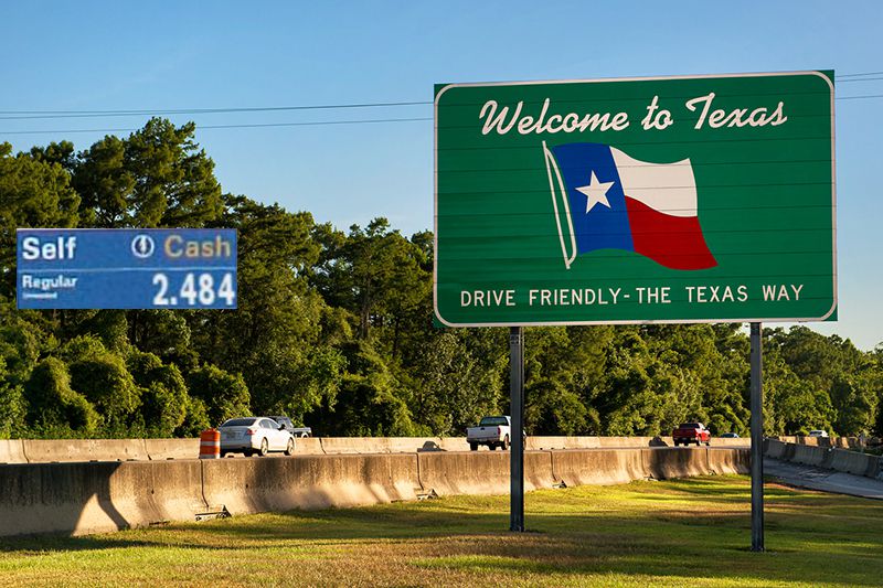 Welcome to Texas sign