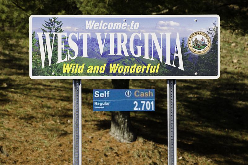 Welcome to West Virginia sign