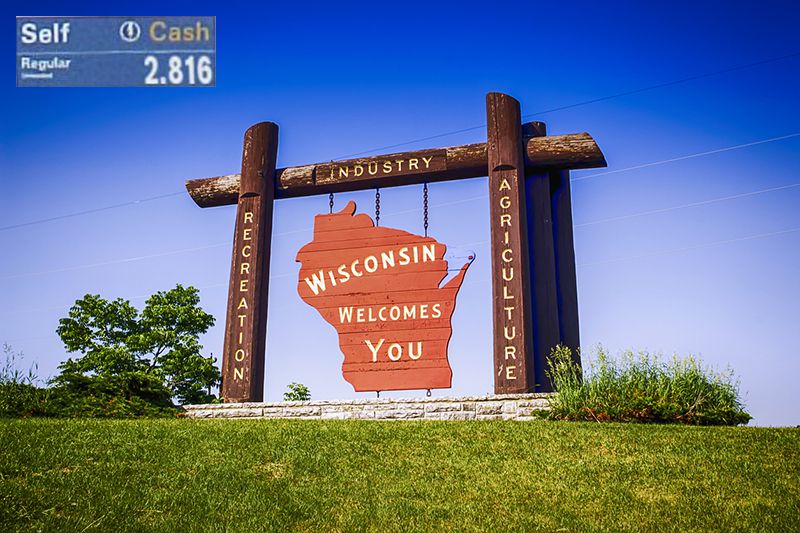 Welcome to Wisconsin sign