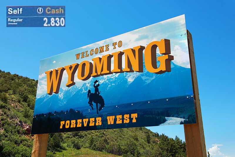 Welcome to Wyoming sign