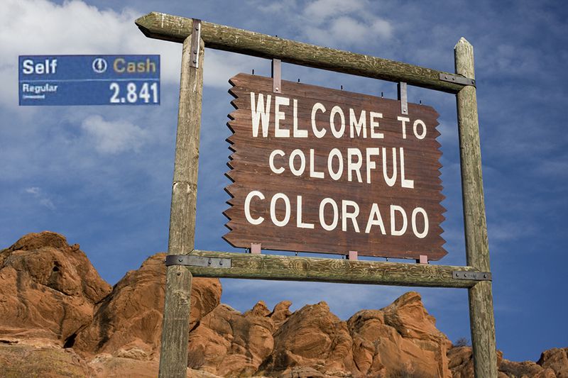 Welcome to Colorado sign