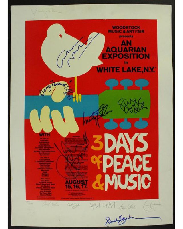Woodstock Signed Poster