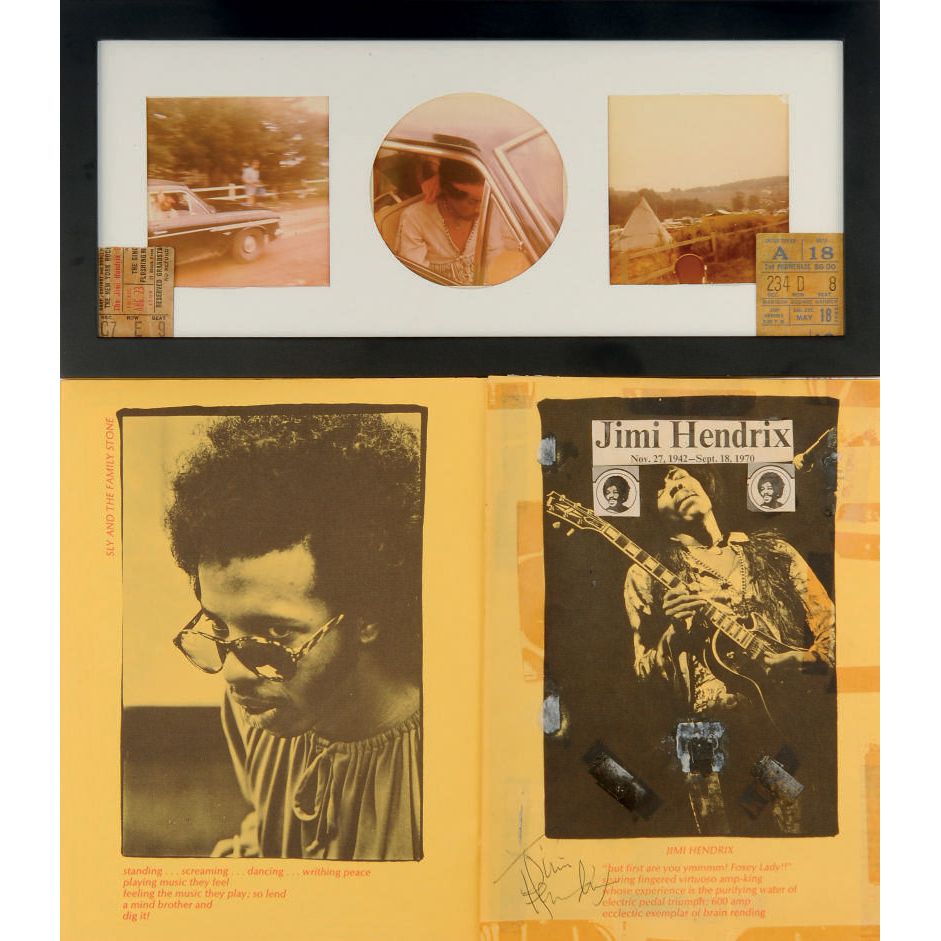 Woodstock Program Signed By Jimi Hendrix