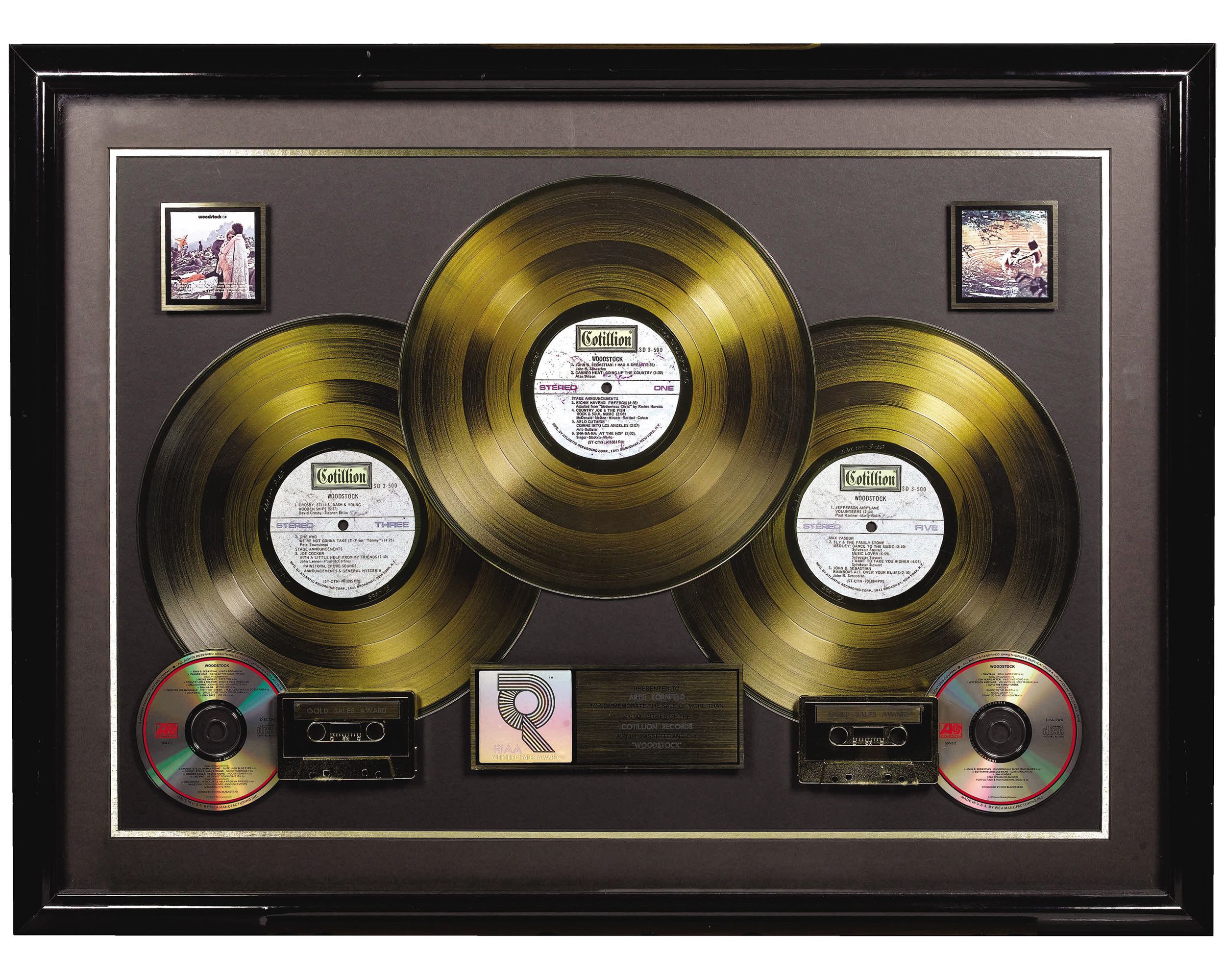 Woodstock Gold Record