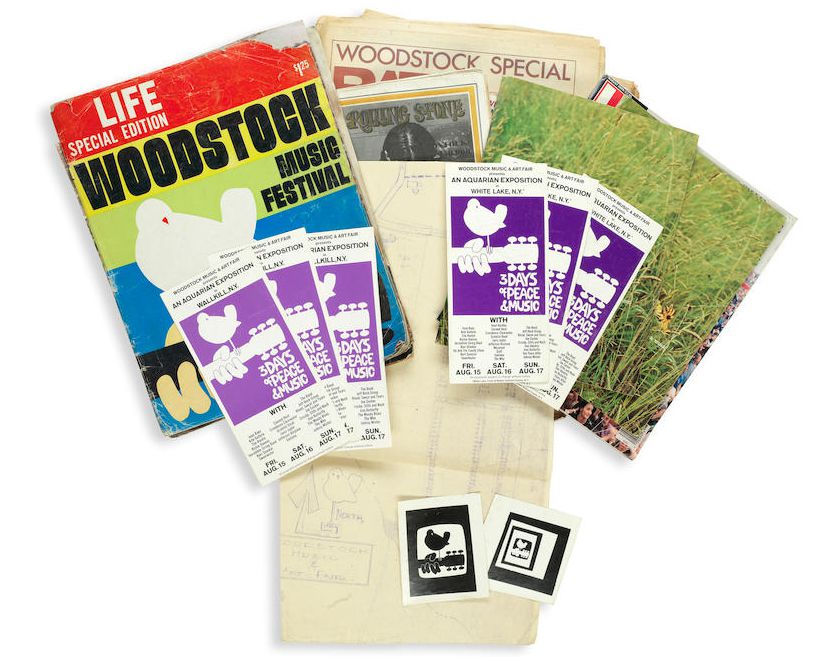 Original Woodstock Flyers, Magazines and Programs