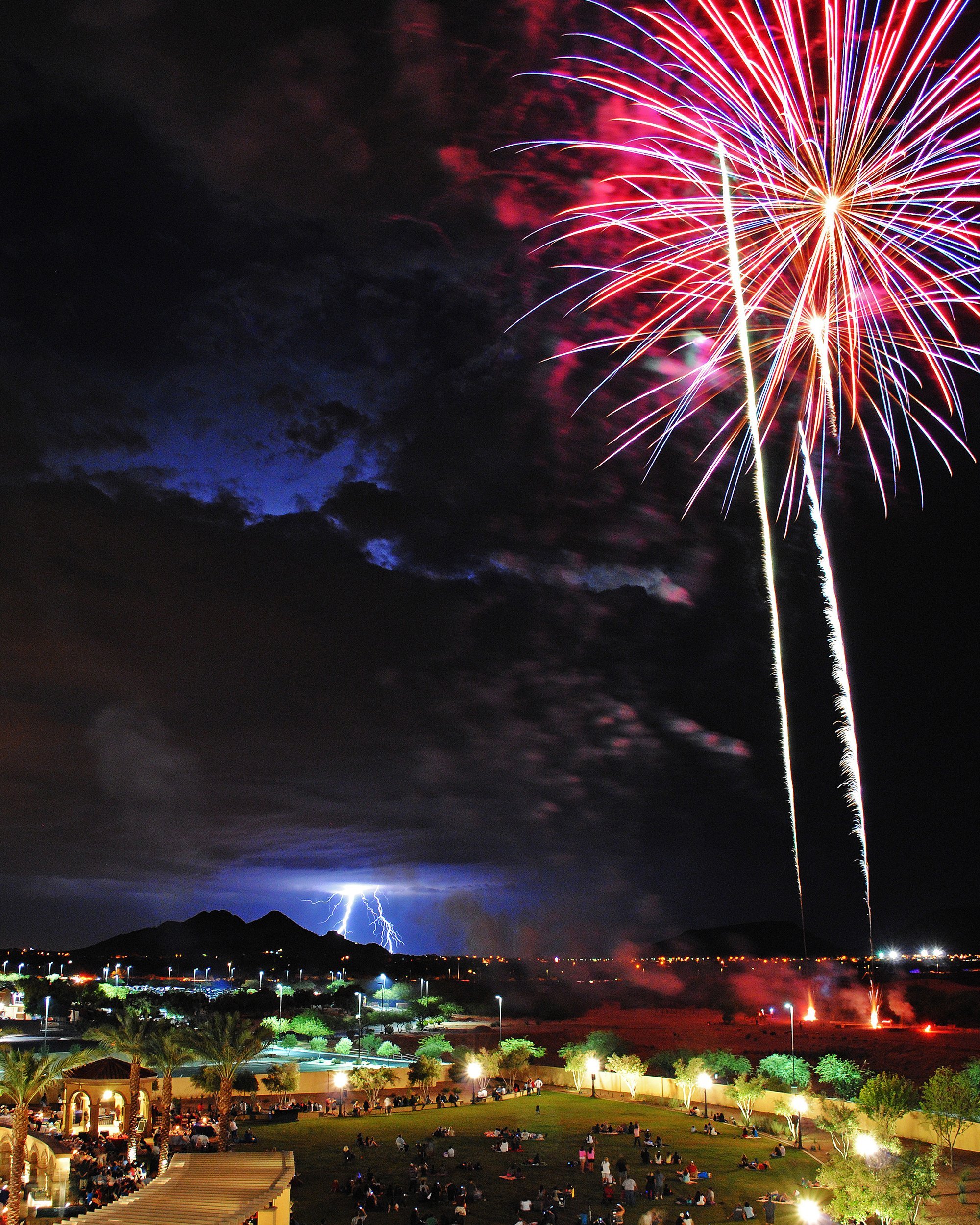 Fireworks in Tucson, Arizona