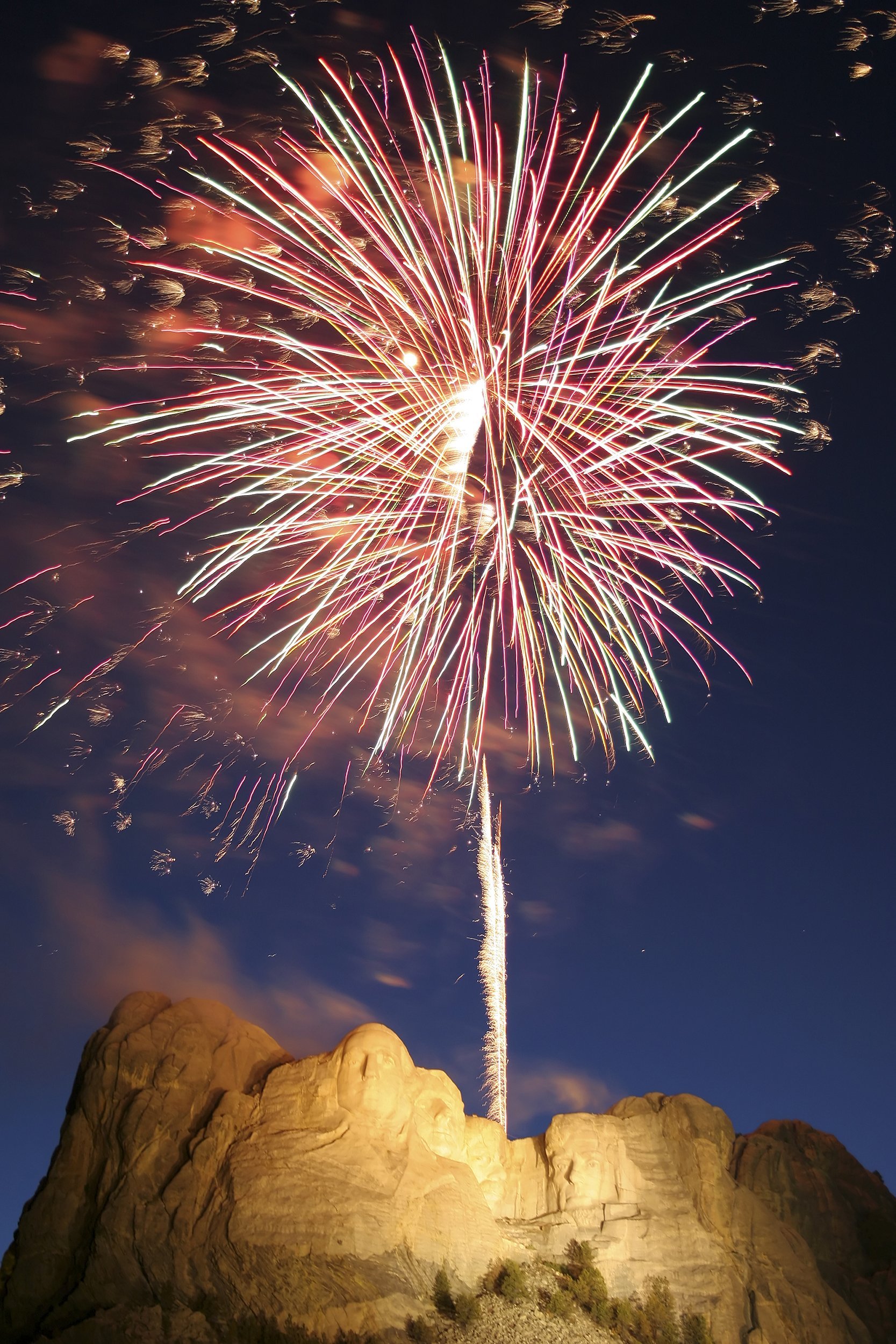 Independence Day Fireworks in Mount Rushmore, South Dakota