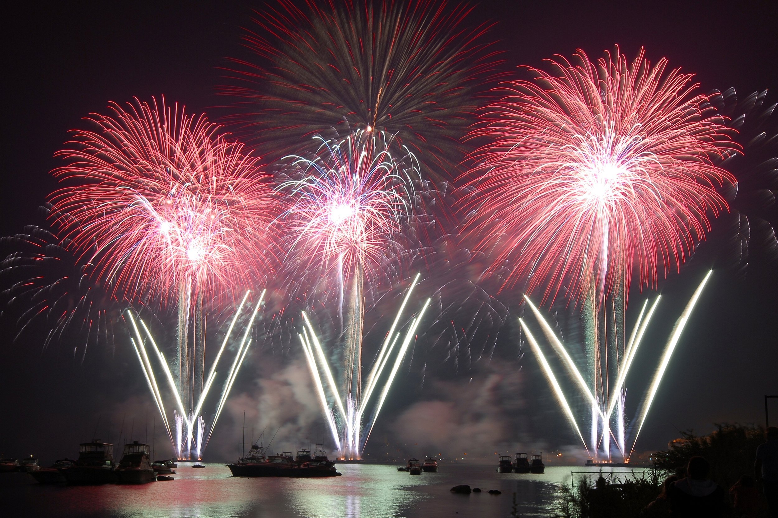 Fireworks in New London, Connecticut