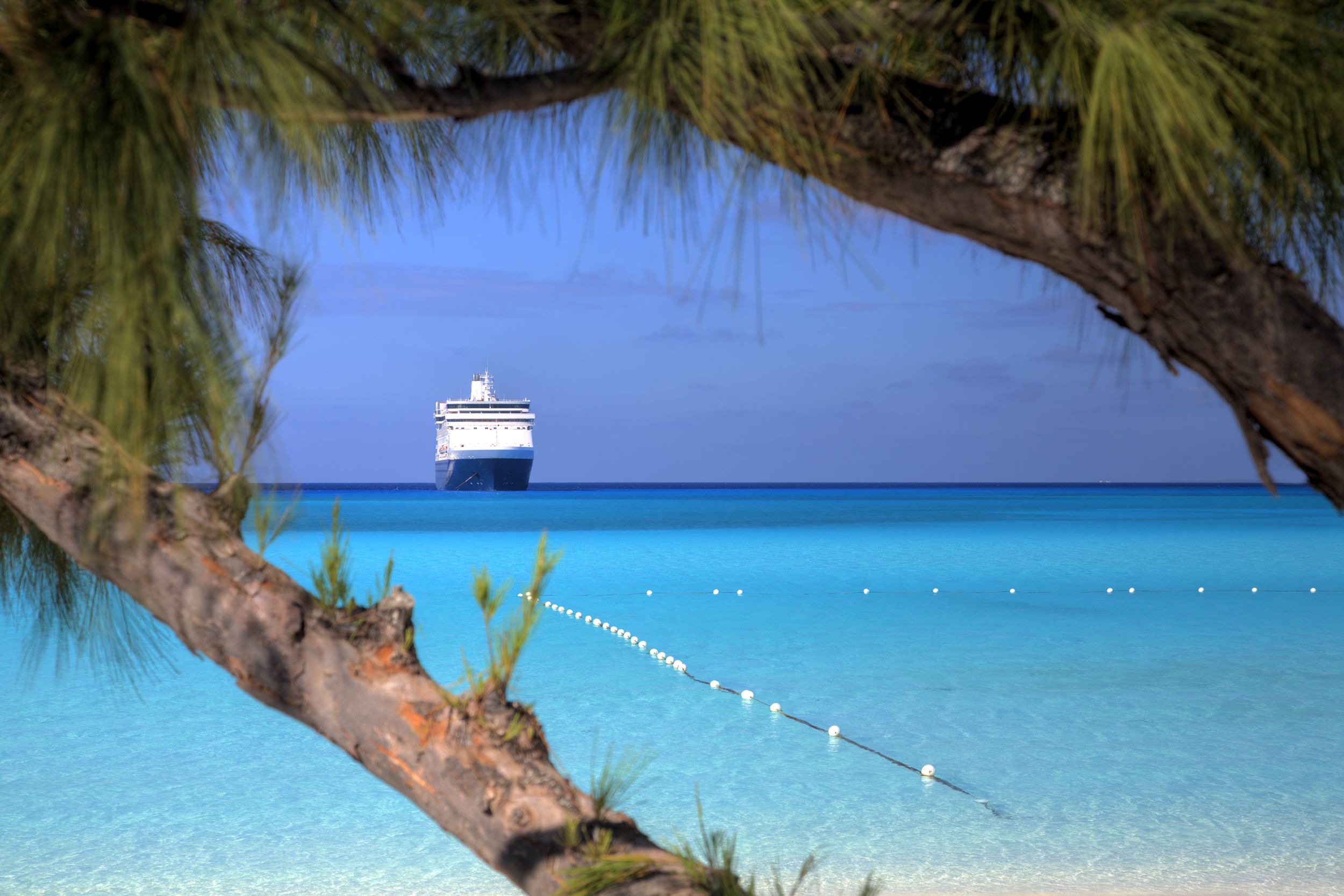 cruise ship in the Caribbean